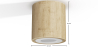 Buy Wooden Ceiling Spotlight - Kala Natural 60676 with a guarantee