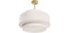 Buy Ceiling Pendant Lamp - Fabric Shade - Gerbu Aged Gold 60680 home delivery