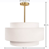 Buy Ceiling Pendant Lamp - Fabric Shade - Gerbu Aged Gold 60680 - in the EU