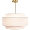 Buy Ceiling Pendant Lamp - Fabric Shade - Gerbu Aged Gold 60680 at MyFaktory