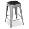 Buy Cushion for Square Stool - Faux Leather - Bistrot  White 61221 with a guarantee