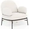 Buy Designer Armchair - Upholstered in Bouclé Fabric - Hedar White 61223 - in the EU