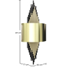 Buy Golden Wall Lamp - Sconde - Heyra Aged Gold 60664 - in the EU