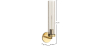 Buy Wall Sconce Candlestick Lamp - Gold - Pryi Aged Gold 60669 - in the EU