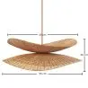Buy Rattan Hanging Lamp - Boho Bali - Futaw Natural 61225 at MyFaktory