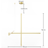 Buy Designer LED Pendant Lamp - Queme Gold 61228 - prices