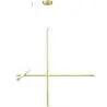 Buy Designer LED Pendant Lamp - Queme Gold 61228 - prices