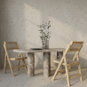 Buy 2 pack of Dining chair in Canage rattan and wood -  Bama Natural wood 61229 in the Europe