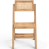Buy 2 pack of Dining chair in Canage rattan and wood -  Bama Natural wood 61229 home delivery