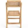 Buy 2 pack of Dining chair in Canage rattan and wood -  Bama Natural wood 61229 home delivery