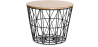Buy Side Table Basket –- Modern Style Black 58416 - prices