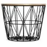 Buy Side Table Basket –- Modern Style Black 58416 - in the EU