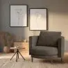 Buy Design Armchair - Velvet Upholstery - Nagar Taupe 60687 - prices
