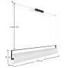 Buy  Pendant Lamp Horizontal LED Bar - Starey White 61235 in the Europe