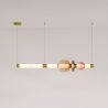 Buy Crystal Pendant Lamp - LED - Banton 100 CM Pink 61255 in the Europe