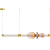 Buy Crystal Pendant Lamp - LED - Banton 100 CM Pink 61255 in the Europe