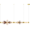 Buy Crystal Pendant Lamp - LED - Banton 120 CM Multicolour 61256 in the Europe