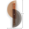 Buy LED Wall Sconce Lamp - Modern Design - Redra Multicolour 61259 at MyFaktory