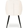 Buy Dining Chair with Armrests - Upholstered in Premium Bouclé - Carrol White 61267 - in the EU