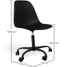 Buy Office Chair with Armrests - Wheeled Desk Chair - Black Brielle Frame Black 61268 - prices