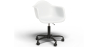 Buy Office Chair with Armrests - Desk Chair with Wheels - Emery Black Frame White 61269 at MyFaktory