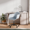 Buy Office Chair with Armrests - Desk Chair with Wheels - Emery Black Frame White 61269 in the Europe