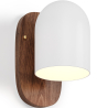 Buy Wooden and Metal Wall Sconce - Lura Brown 61274 in the Europe