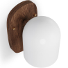 Buy Wooden and Metal Wall Sconce - Lura Brown 61274 - prices