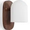 Buy Wooden and Metal Wall Sconce - Lura Brown 61274 - in the EU