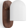 Buy Wooden and Metal Wall Sconce - Lura Brown 61274 - in the EU