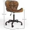 Buy Vintage Office Chair - Vegan Leather - Haer Vintage brown 61278 - in the EU