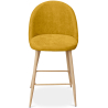 Buy Fabric Upholstered Stool - Scandinavian Design - 66cm - Bennett Yellow 61276 in the Europe