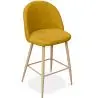 Buy Fabric Upholstered Stool - Scandinavian Design - 66cm - Bennett Yellow 61276 at MyFaktory