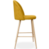 Buy Fabric Upholstered Stool - Scandinavian Design - 63cm  - Bennett Yellow 61276 home delivery