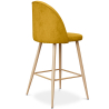 Buy Fabric Upholstered Stool - Scandinavian Design - 63cm  - Bennett Yellow 61276 with a guarantee