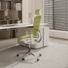 Buy Ergonomic Office Chair with Wheels and Armrests - Techas Green 61281 in the Europe