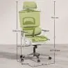 Buy Ergonomic Office Chair with Wheels and Armrests - Techas Green 61281 - prices