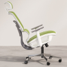Buy Ergonomic Office Chair with Wheels and Armrests - Techas Green 61281 home delivery