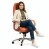 Buy Ergonomic Office Chair with Wheels and Armrests - Studio Brown 61282 at MyFaktory