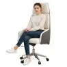 Buy Ergonomic Office Chair with Wheels and Armrests - Vista White 61283 at MyFaktory