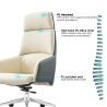 Buy Ergonomic Office Chair with Wheels and Armrests - Vista White 61283 - prices
