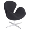 Buy Armchair with armrests - Fabric upholstery - Svinia Black 13662 - prices