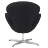 Buy Armchair with armrests - Fabric upholstery - Svinia Black 13662 home delivery