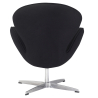 Buy Armchair with armrests - Fabric upholstery - Svinia Black 13662 in the Europe