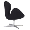 Buy Curved Design Swivel Armchair - Fabric Uphostered - Colette Black 13662 - prices