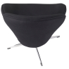 Buy Curved Design Swivel Armchair - Fabric Uphostered - Colette Black 13662 with a guarantee