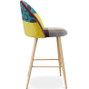 Buy Patchwork Upholstered Stool - Scandinavian Style - 66cm - Bennett Multicolour 61289 in the Europe
