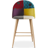 Buy Patchwork Upholstered Stool - Scandinavian Style - 63cm  - Bennett Multicolour 61289 - in the EU