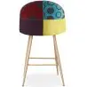 Buy Patchwork Upholstered Stool - Scandinavian Style - 66cm - Bennett Multicolour 61289 home delivery