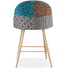 Buy Patchwork Upholstered Stool - Scandinavian Style - 63cm -  Bennett  Multicolour 61292 with a guarantee